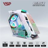 Vỏ máy tính VSP ESPORT ROG ES1 | Hồng/Trắng/Đen/Xanh | M-ATX/ITX