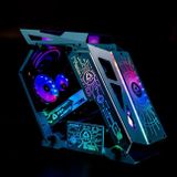 Vỏ máy tính VSP ESPORT ROG ES1 | Hồng/Trắng/Đen/Xanh | M-ATX/ITX