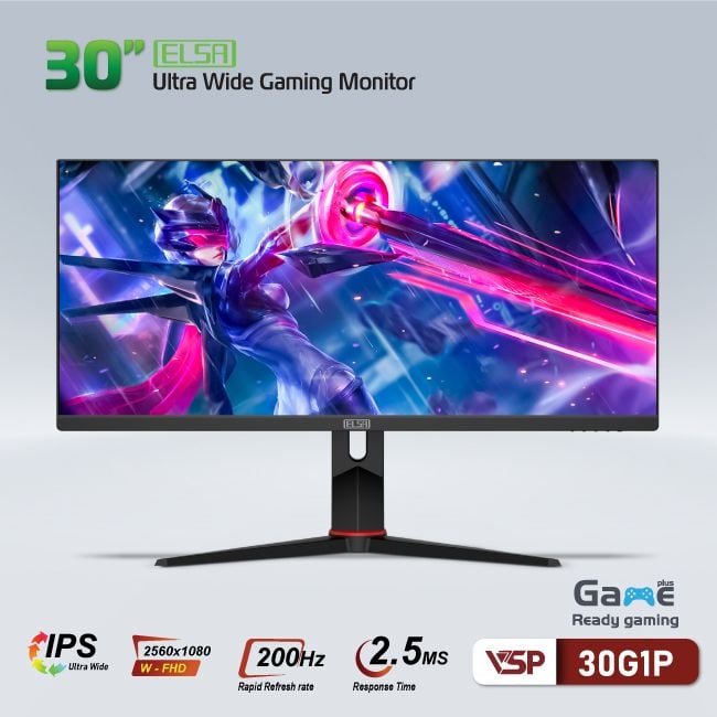 Màn hình Ultrawide Gaming Elsa 30G1P 30 Inch | 200Hz