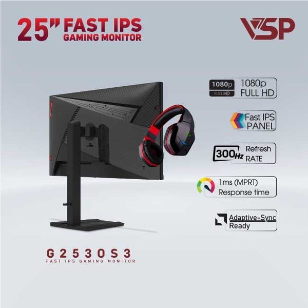 Màn hình VSP Gaming G2530S3 25 inch FAST IPS | 300HZ
