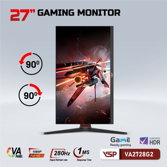 Màn hình phẳng VSP VA2728G2 27 inch FHD VA 280Hz 1ms Chuyên Game