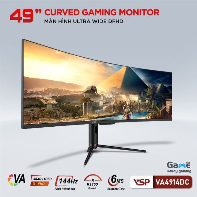 Màn hình Cong Ultrawide Gaming VSP VA4914DC 49 inch | 144Hz