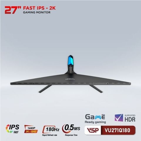 Màn hình VSP VU271Q180 | 27 inch, 2K, Fast IPS, 180Hz, 0.5ms