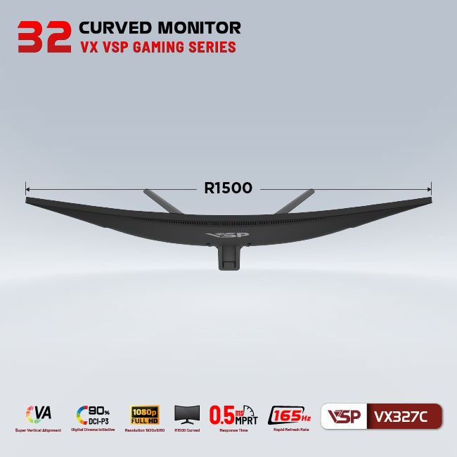 Màn Hình Gaming VSP VX327C 32 inch Cong 165hz