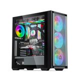 Thùng máy tính SEGOTEP GANK 360 | Đen/Trắng, E-ATX/ATX/mATX