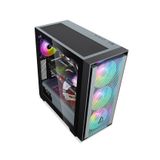 Thùng máy tính SEGOTEP GANK 360 | Đen/Trắng, E-ATX/ATX/mATX