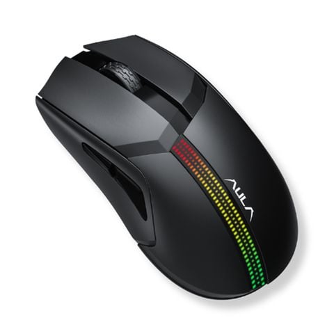 CHUỘT GAMING AULA F813 (USB + 2.4G) LED RGB, MÀU ĐEN