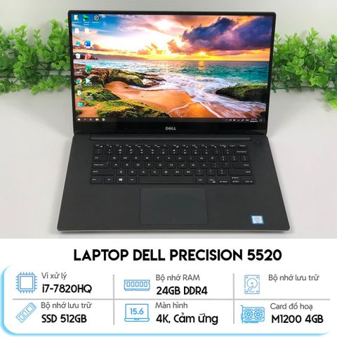 Laptop Dell Precision 5520 Core i7 7820HQ / VGA M1200