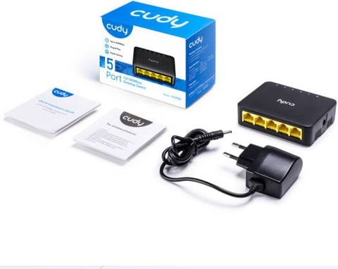 Bộ chuyển mạch Cudy FS105D 5 cổng 10/100 MBPS, 5 cổng RJ45 10/100M