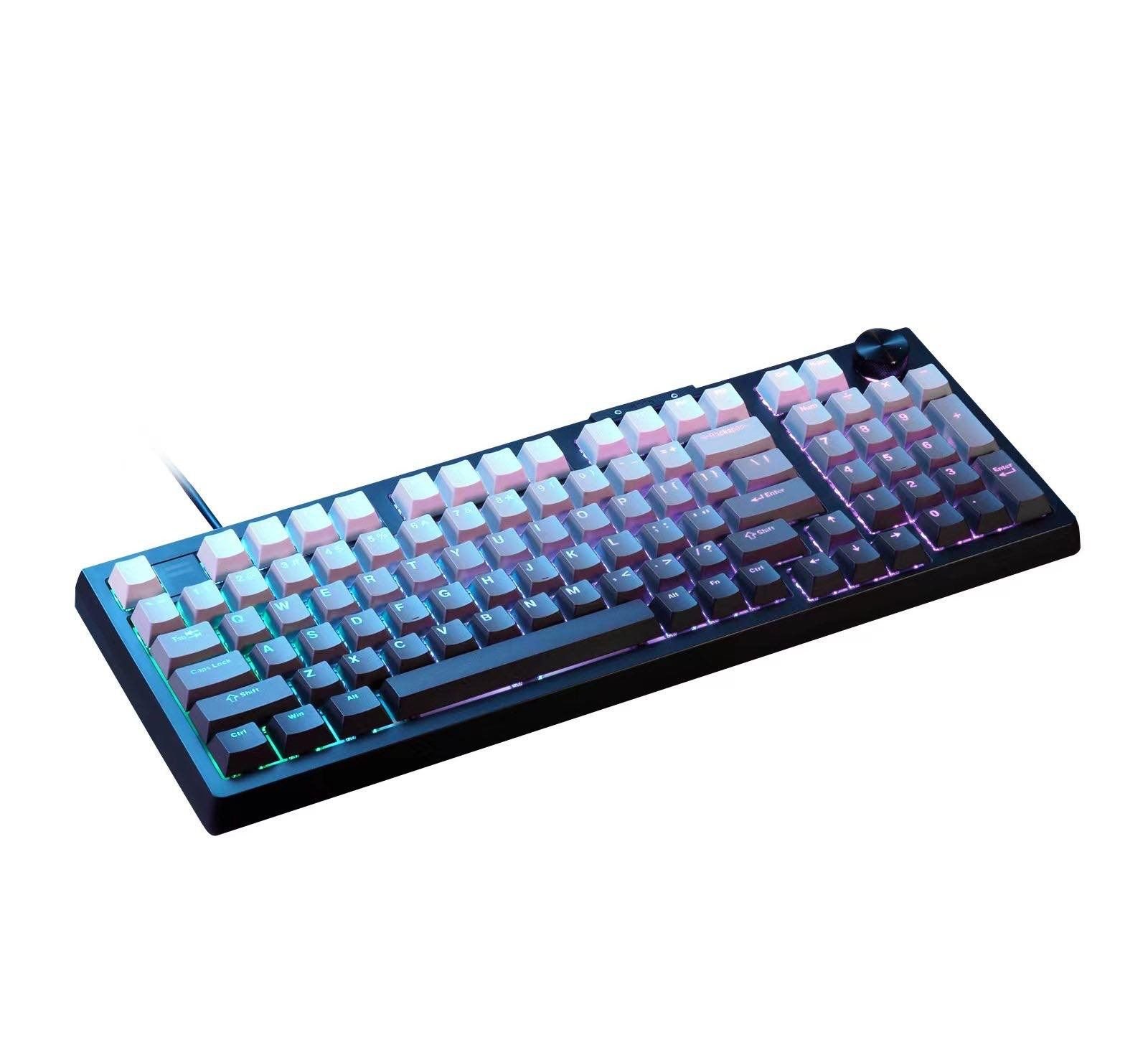 Bàn phím cơ Darmoshark TOP 98 Tri-mode RGB Black