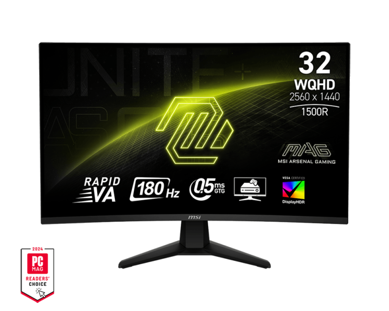 Màn hình Gaming cong MSI MAG 32CQ6F 32 inch Rapid VA/WQHD(2K)/0.5ms/180Hz