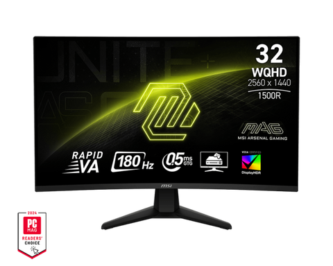 Màn hình Gaming cong MSI MAG 32CQ6F 32 inch Rapid VA/WQHD(2K)/0.5ms/180Hz