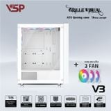Vỏ Case VSP GAMING V3 TRẮNG (ATX/Mid Tower)