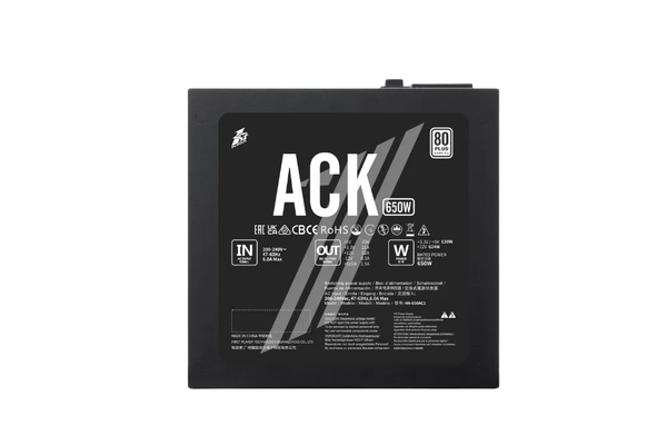 Nguồn 1STPLAYER ACK-STD-650 650W Đen