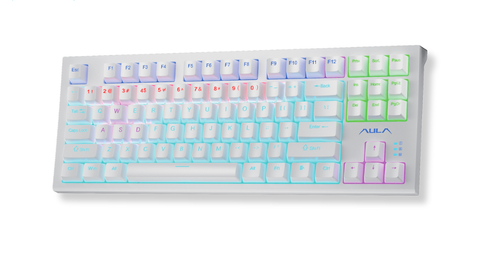 Phím Cơ Aula F3032 (Red Switch Trắng) Có Dây