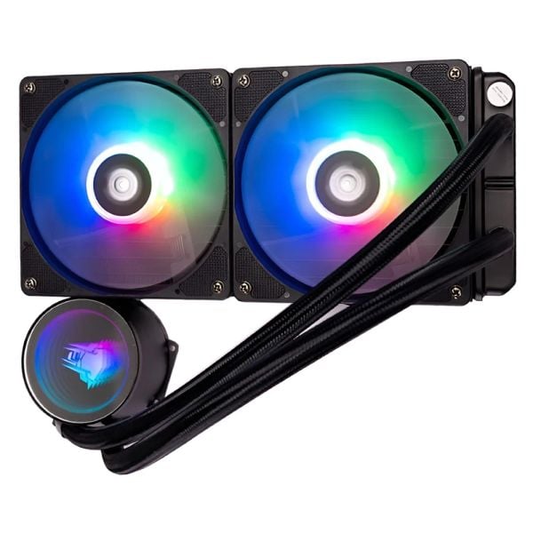 Tản nhiệt nước AIO LeoPard TK1 | 240mm/RGB Fixed | Đen/Trắng