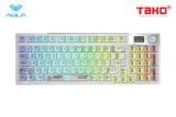Bàn phím cơ Aula F98 Pro 3 Mode Có Màn Hình Phụ, Núm Xoay, Keycap Trong Suốt