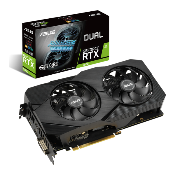 Card màn hình ASUS Dual GeForce RTX 2060 EVO 6GB GDDR6 Cũ