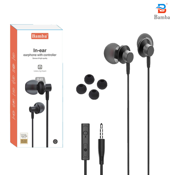 Tai nghe In-Ear Bamba B48 (Cổng cắm Jack 3.5)
