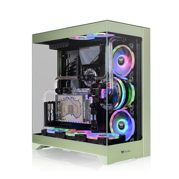 Vỏ máy tính THERMALTAKE CTE E550 TG - Matcha Green | Trà Xanh, ATX,mATX,ITX