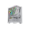 Vỏ máy tính Centaur Lumix | Trắng | M-ATX | Kèm 3 Fan RGB