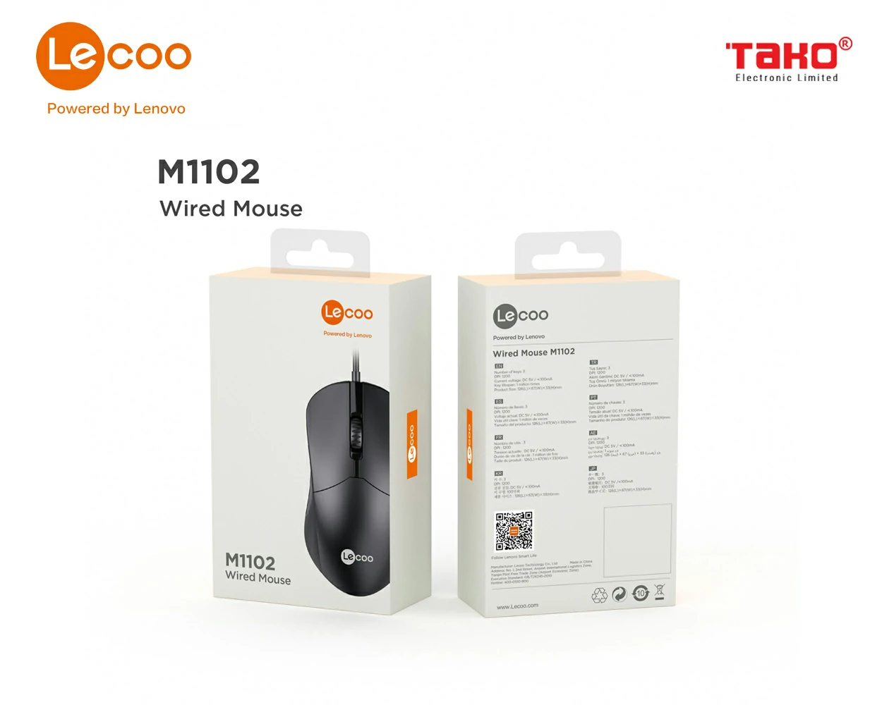 Chuột quang có dây LECOO M1102