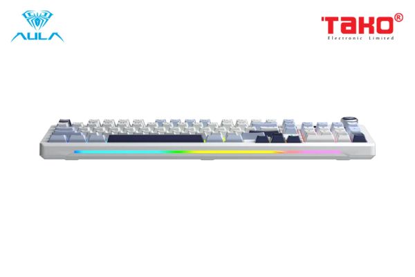 Phím Cơ Aula S98 Pro (Nimbus V3 Switch Xanh Dương Trắng Tím Đậm) Không Dây