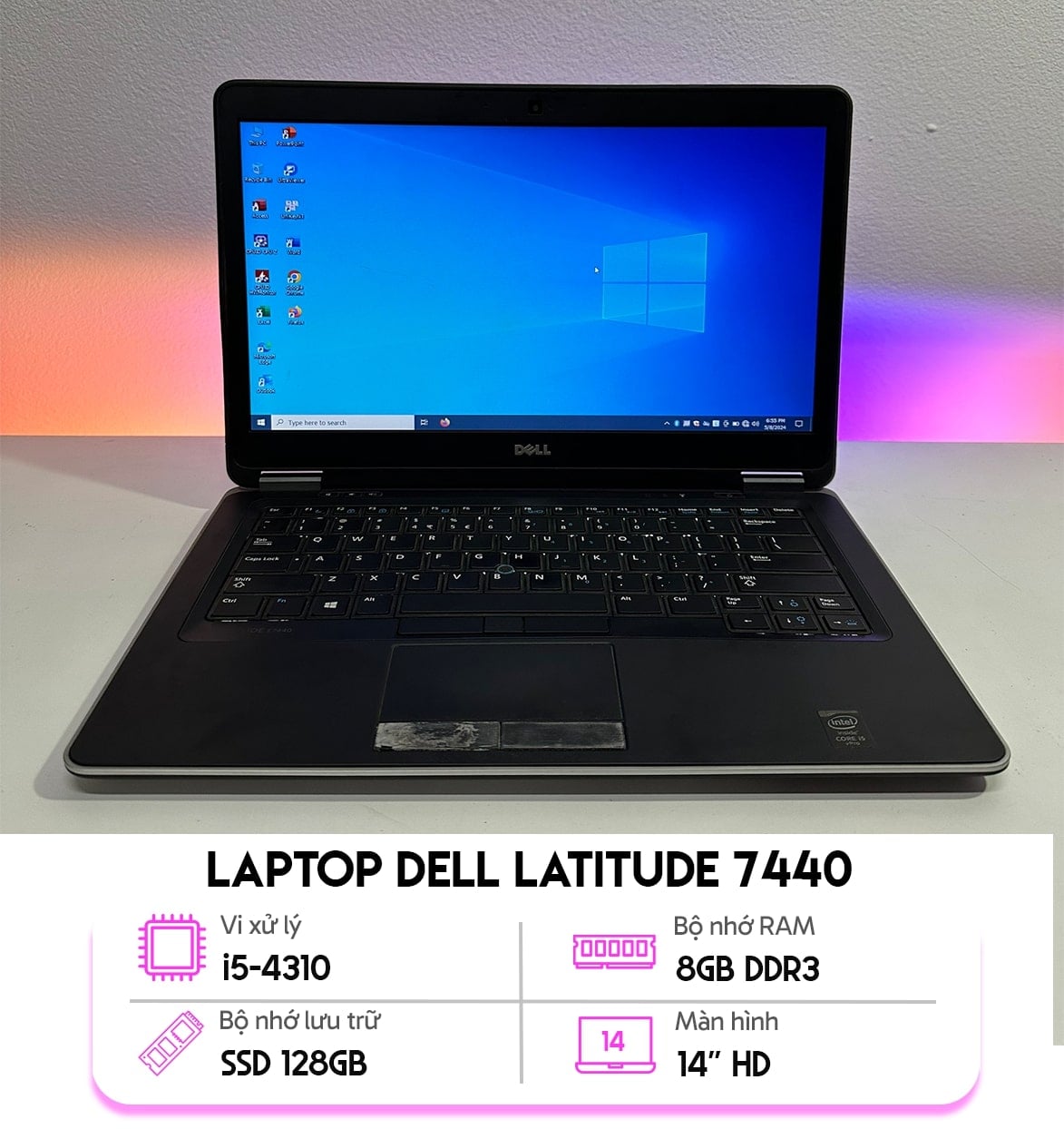 Laptop Dell Latitude E7440 - Cũ Đẹp