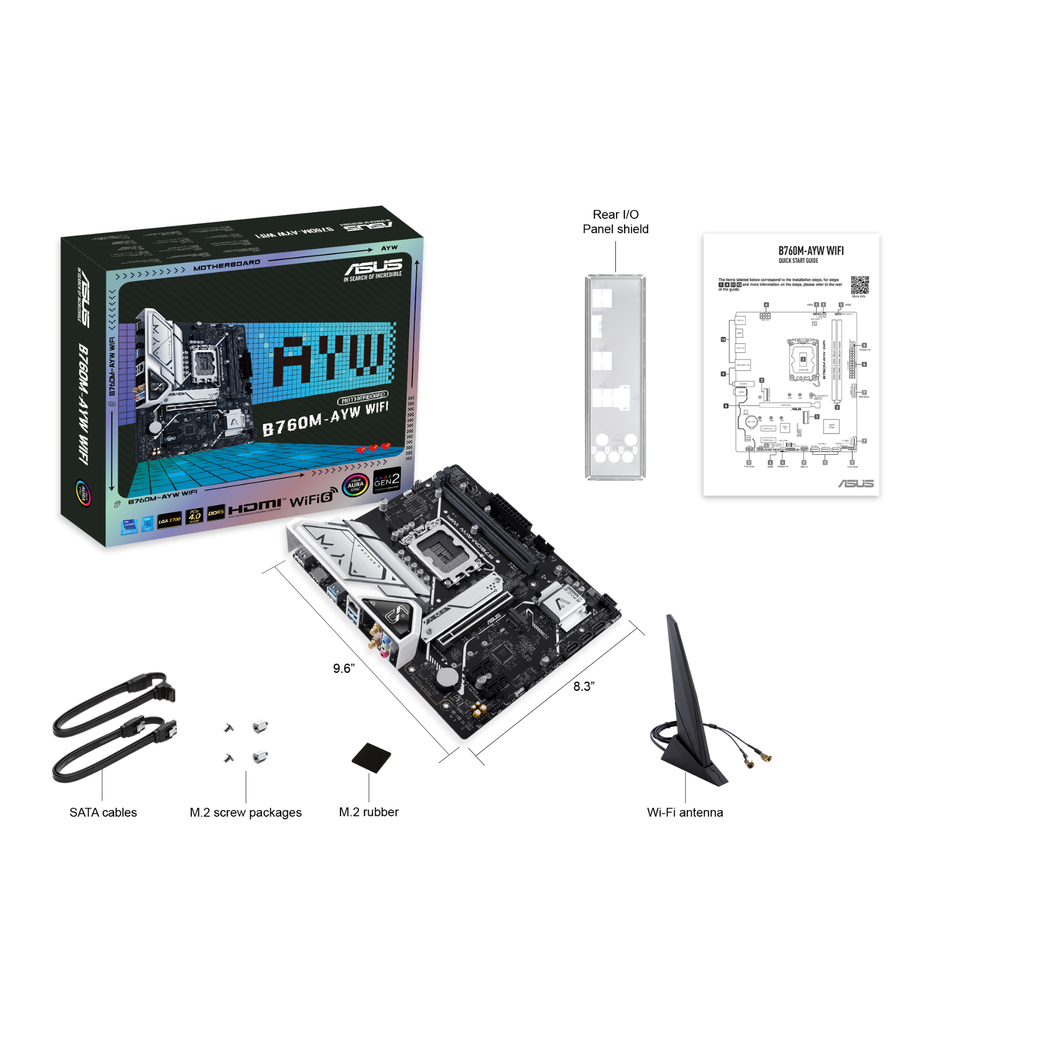 Mainboard Intel Asus B760M AYW Wifi DDR5