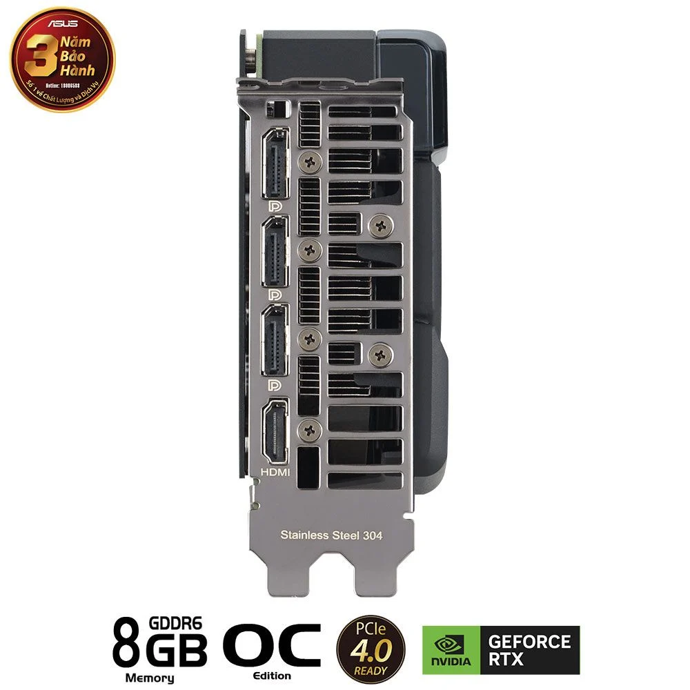 Card màn hình ASUS Dual RTX 4060 8GB GDDR6 (DUAL-RTX4060-8G)