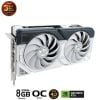 Card màn hình ASUS Dual GeForce RTX 4060 WHITE OC Edition 8GB