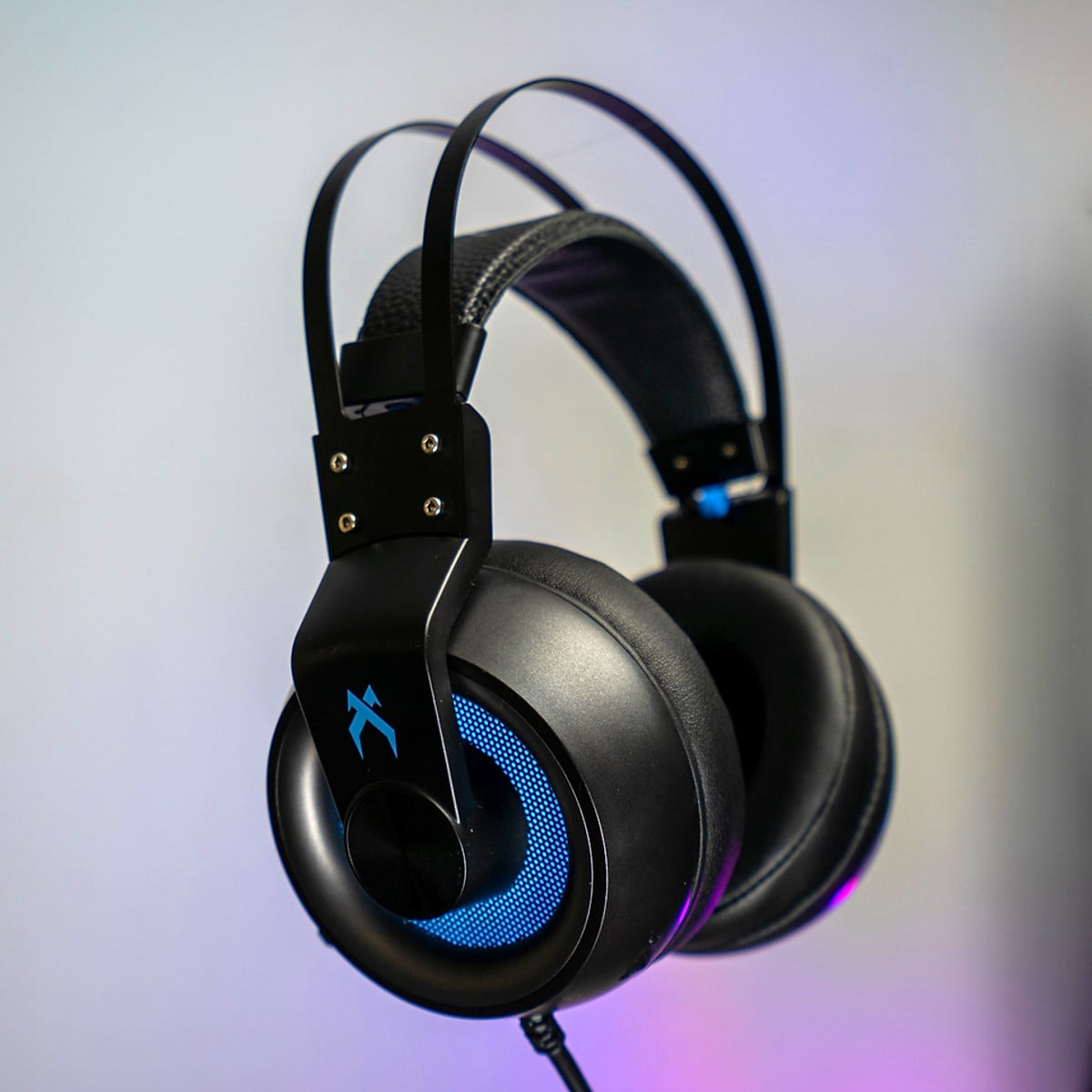 Tai Nghe Có Dây Xiberia K1 METAL | Đen Xanh, RGB, Virtual 7.1, OverEar