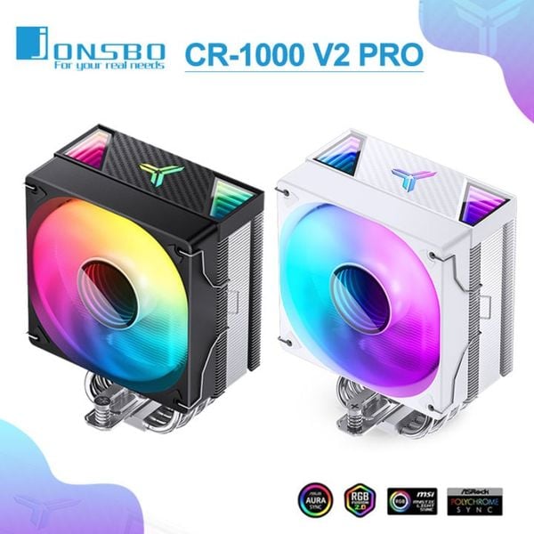 Tản Nhiệt Khí CPU Jonsbo CR-1000 V2 PRO ARGB (Đen/Trắng)