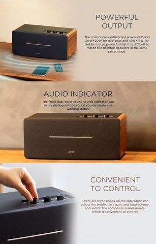 Loa bluetooth Edifier D12, bluetooth 5.0, công suất 70W