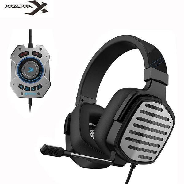 Tai nghe gaming Xiberia T20 Vali Cao Cấp | Đen Xám, RGB, Virtual 7.1, OverEar