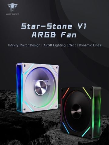 Fan Case Leopard V1  Đen ARGB Sync Main, Gió ngược