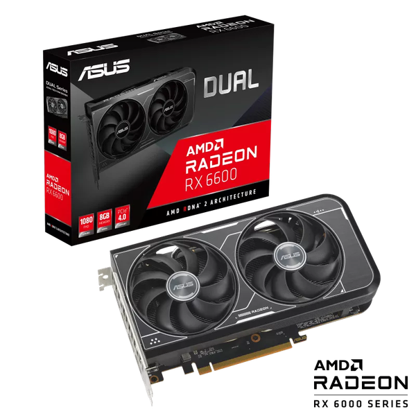 Card màn hình Asus Dual Radeon RX 6600 V3 8GB GDDR6 (DUAL-RX6600-8G-V3)