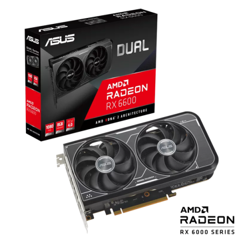 Card màn hình Asus Dual Radeon RX 6600 V3 8GB GDDR6 (DUAL-RX6600-8G-V3)