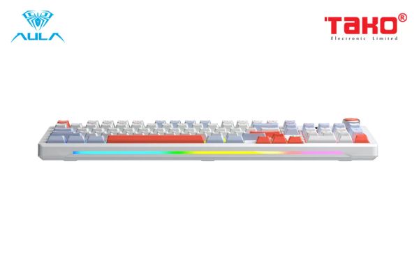 Phím Cơ Aula S98 Pro (Nimbus V3 Switch Xanh Dương Trắng Cam) Không Dây