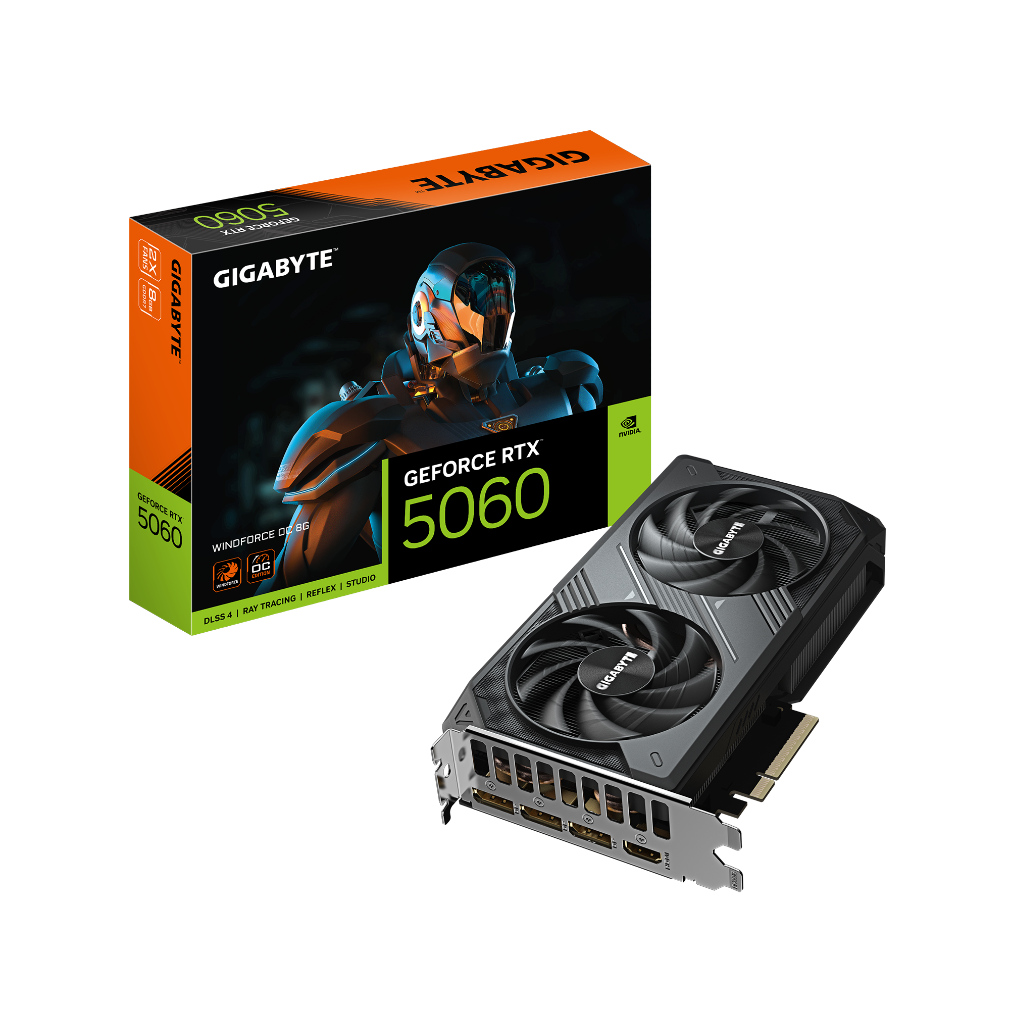 Card màn hình Gigabyte RTX 5060 Windforce 8GB GDDR7 chính hãng