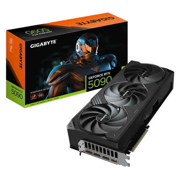 Card màn hình VGA GIGABYTE RTX 5090 WINDFORCE OC 32GB GDDR7