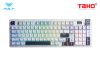 Phím Cơ Aula S98 Pro (Caramel Latte Switch Xanh Dương Trắng Tím Đậm) Không Dây