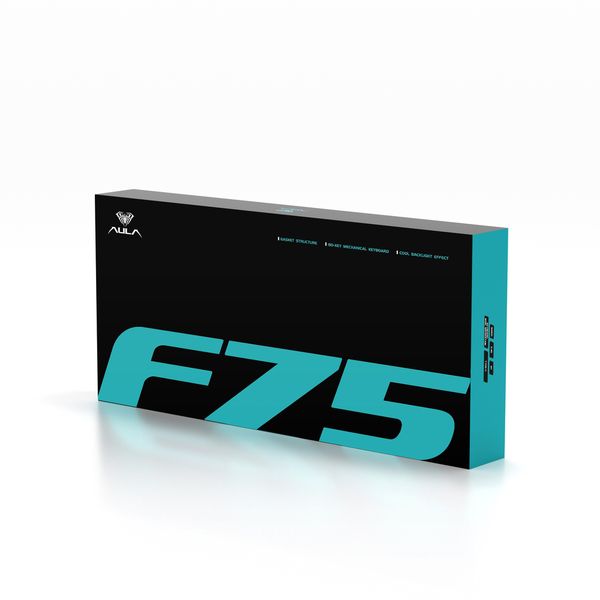 AULA F75 BÀN PHÍM CƠ GAMING 3 MODE | Phiên bản Xanh nhạt,Trắng,Xanh đậm | Grey Wood V3 Switch