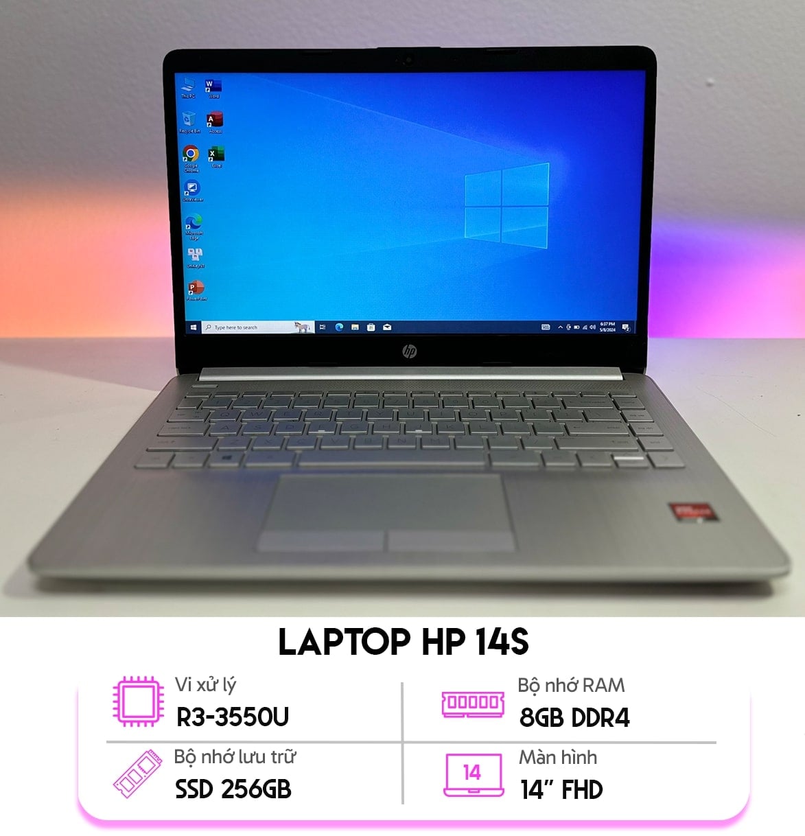 Laptop HP 14s-dk1xxx - Cũ Đẹp