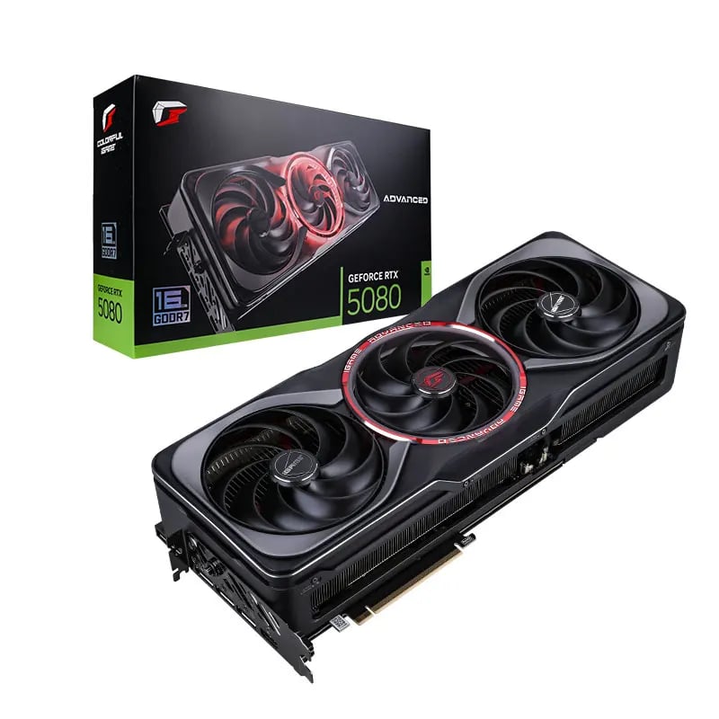 Card màn hình Colorful iGame GeForce RTX 5080 Advanced OC 16GB-V mặt trước