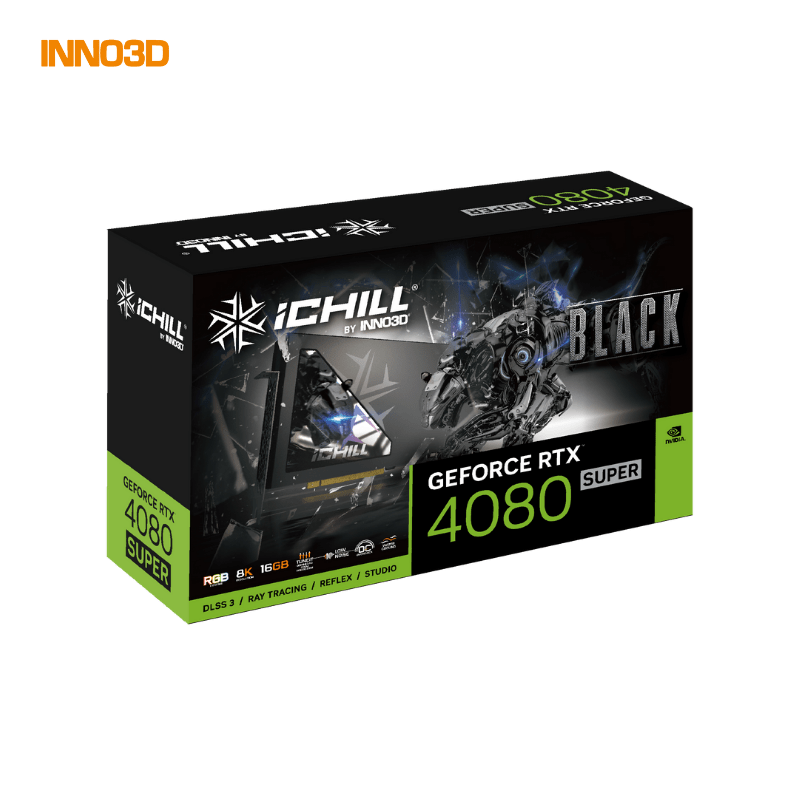 Thiết kế Inno3D RTX 4080 Super iChill Black