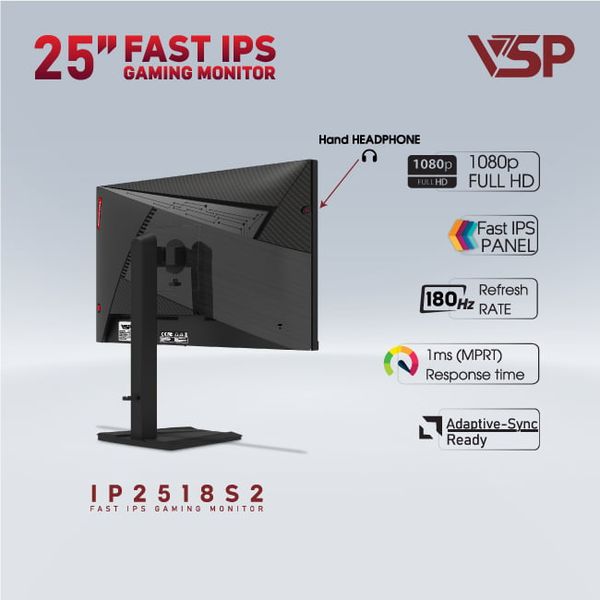 Màn Hình Gaming Màn hình VSP Gaming IP2518S2 25 Inch Fast IPS 180Hz