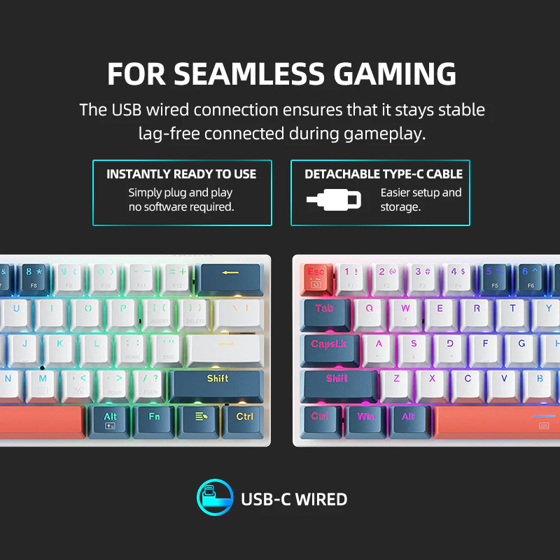 Bàn phím cơ Machenike K500-B61 Wired RGB