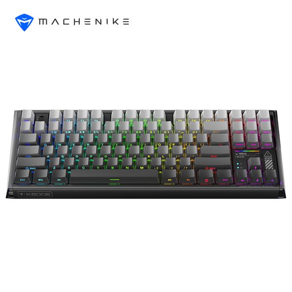 Phím Cơ Machenike K600E-B87W (GR Silver Switch Black gradient) Không Dây