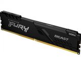 Ram PC Kingston Fury Beast Black 8GB 3200MHz DDR4 KF432C16BB/8